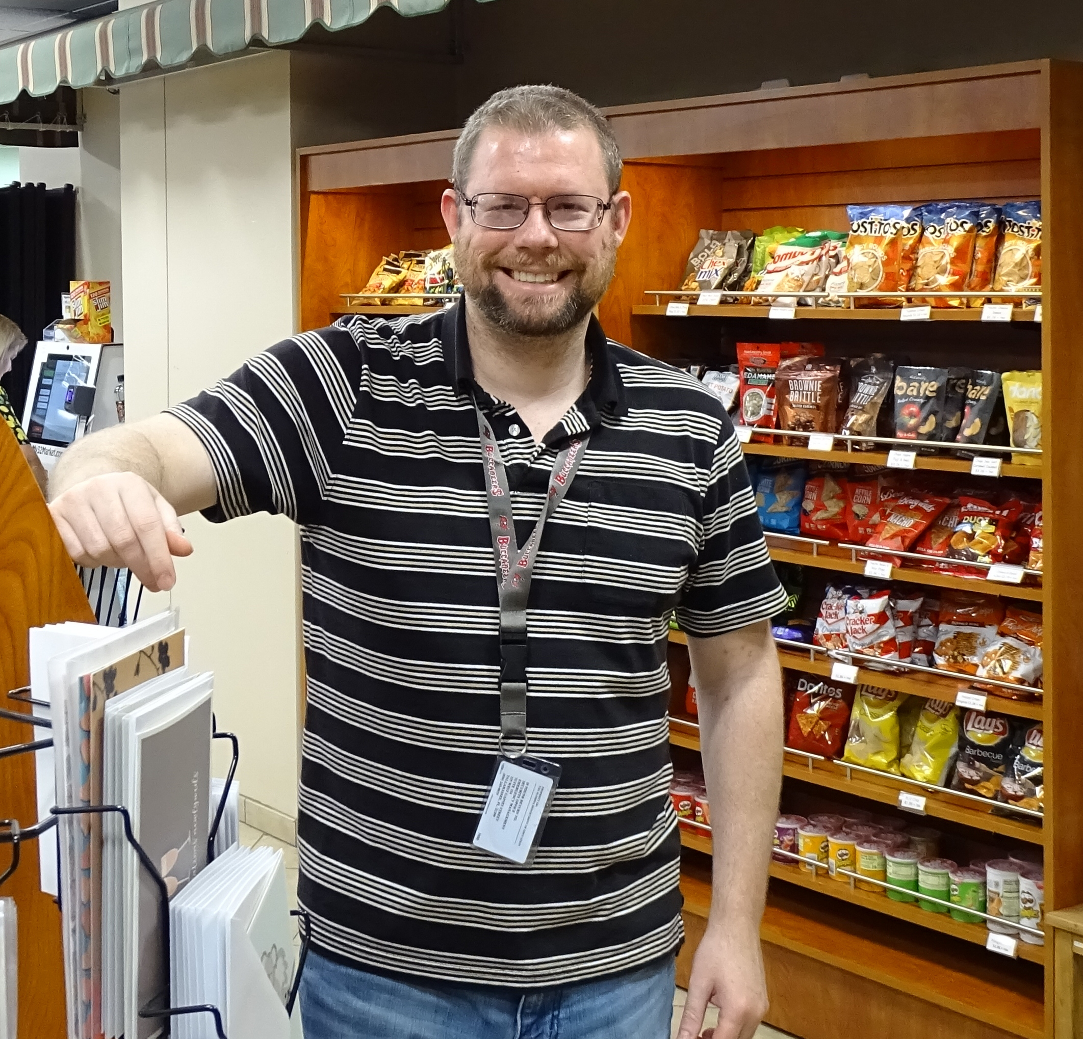 BBE vendor standing in mini-mart